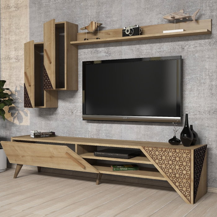 Hanah Home Beril - Oak Mueble para TV